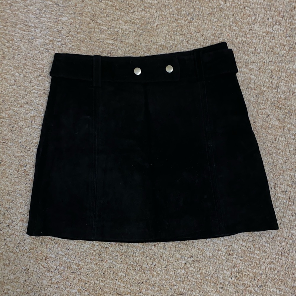 Suede Belted Zara Skirt